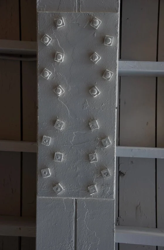 Riveted steel column detail